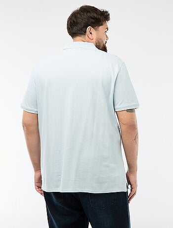 Polo de algodón con contrastes