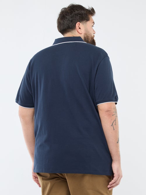 Polo de algodón a contraste - Kiabi