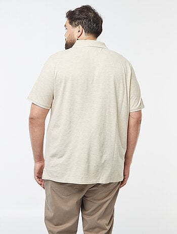 Polo de algodón a contraste