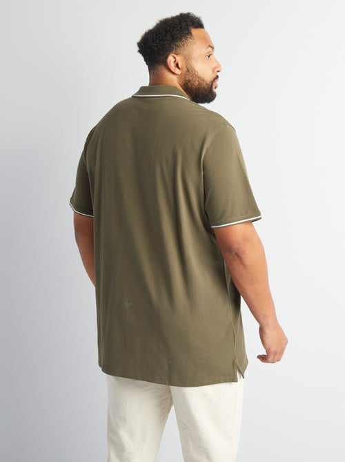 Polo de algodón a contraste - Kiabi