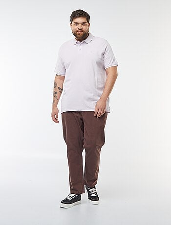 Polo de algodón a contraste