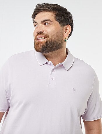 Polo de algodón a contraste