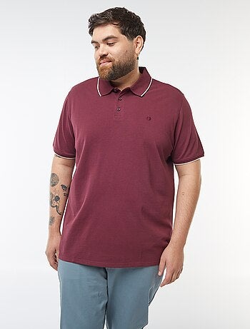 Polo de algodón a contraste