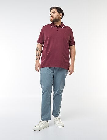 Polo de algodón a contraste