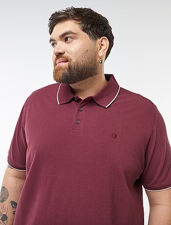 Polo de algodón a contraste