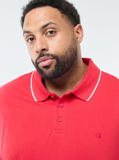 Polo de algodón a contraste - Kiabi