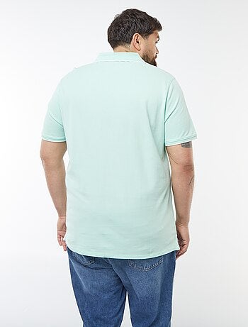 Polo de algodón a contraste