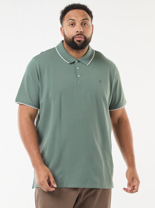 Polo de algodón a contraste - Kiabi Polo de algodón a contraste - Kiabi