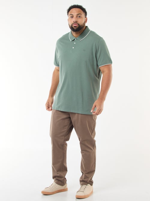 Polo de algodón a contraste - Kiabi Polo de algodón a contraste - Kiabi