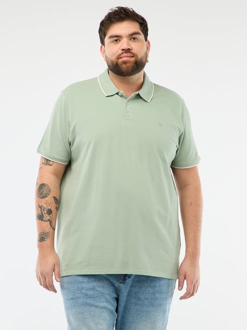 Polo de algodón a contraste - Kiabi Polo de algodón a contraste - Kiabi