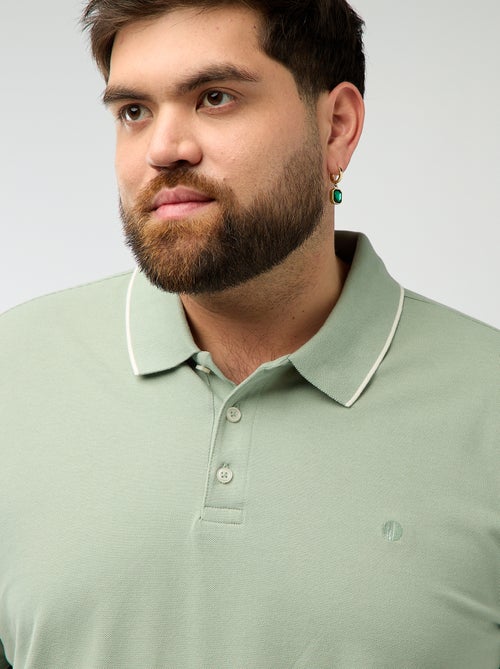 Polo de algodón a contraste - Kiabi Polo de algodón a contraste - Kiabi