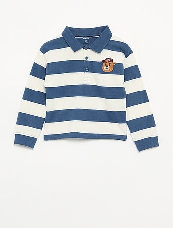 Polo de algodón a rayas