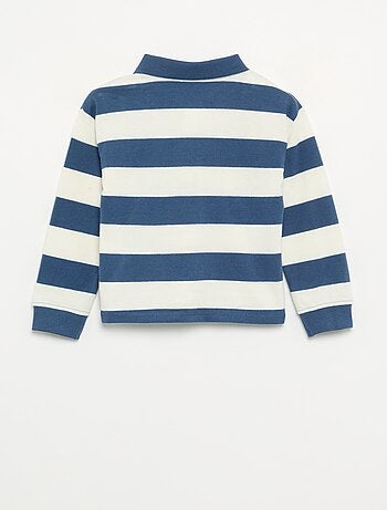 Polo de algodón a rayas