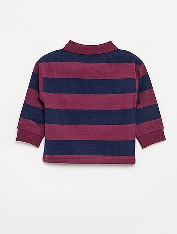 Polo de algodón a rayas