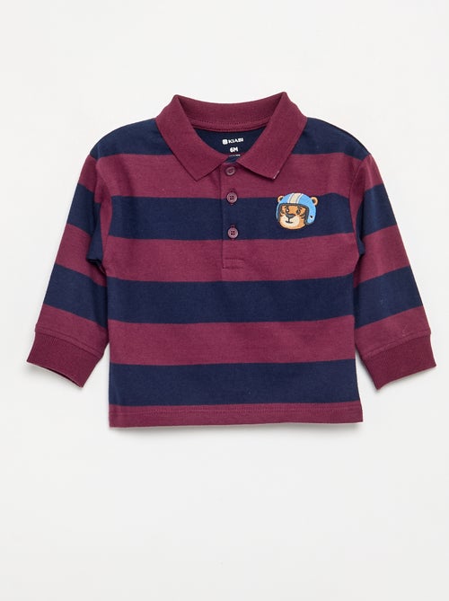 Polo de algodón a rayas - Kiabi