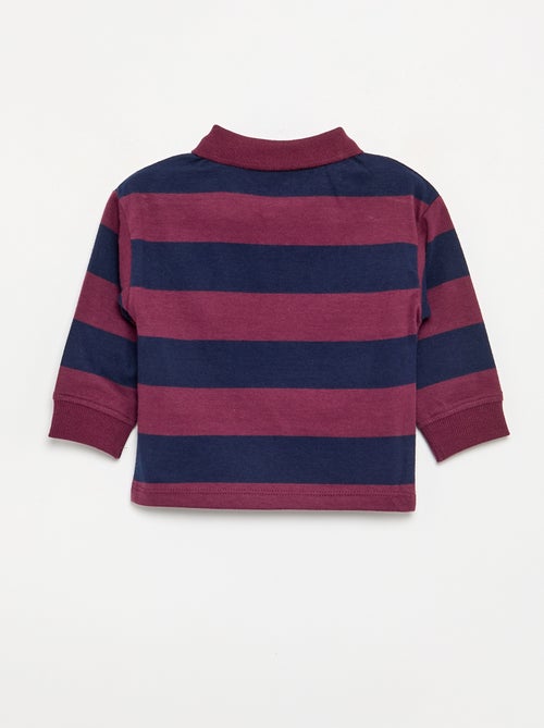Polo de algodón a rayas - Kiabi
