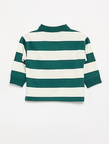 Polo de algodón a rayas