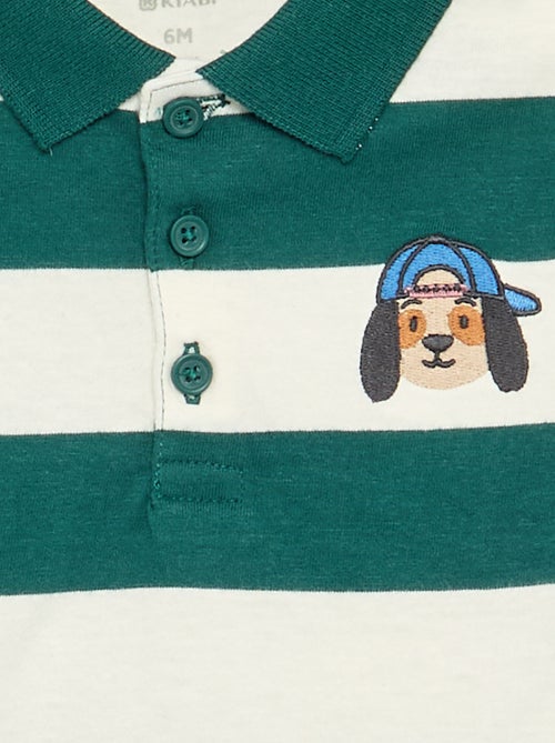 Polo de algodón a rayas - Kiabi