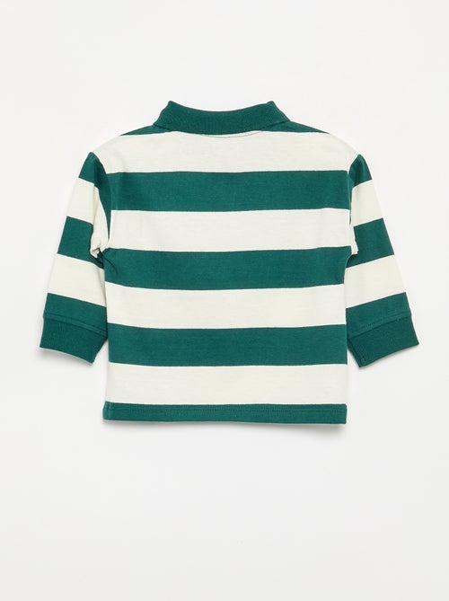 Polo de algodón a rayas - Kiabi