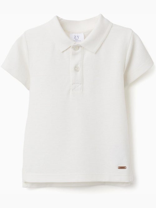 Polo de algodón acanalado - Kiabi