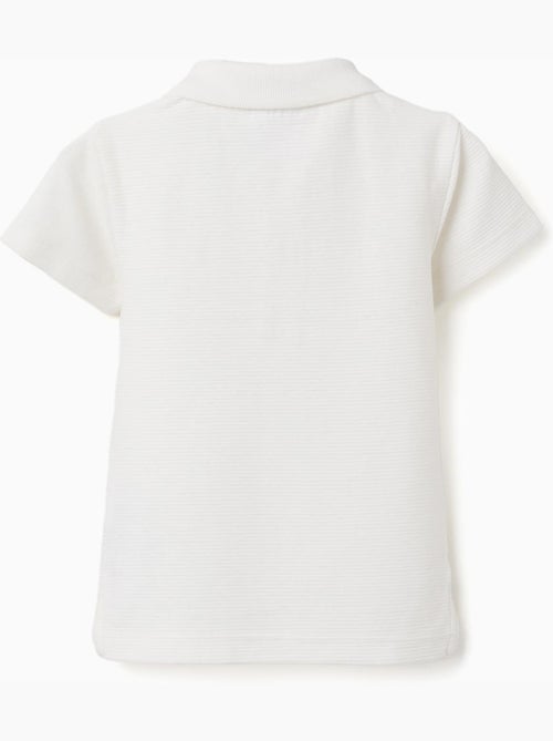 Polo de algodón acanalado - Kiabi