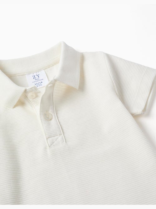 Polo de algodón acanalado - Kiabi