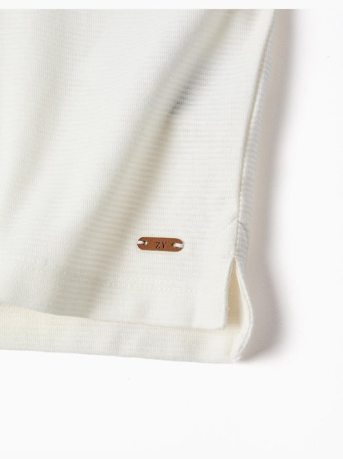 Polo de algodón acanalado - Kiabi