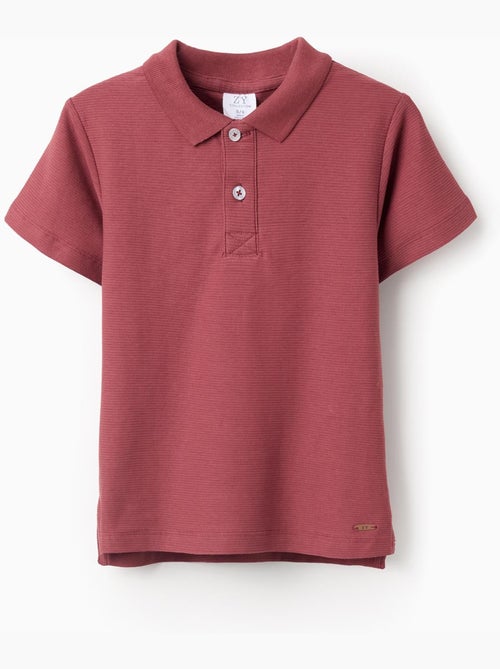 Polo de algodón acanalado - Kiabi