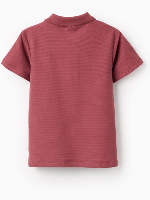 Polo de algodón acanalado - Kiabi