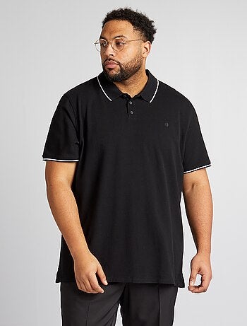 Polo de algodón a contraste