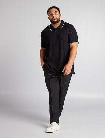 Polo de algodón a contraste