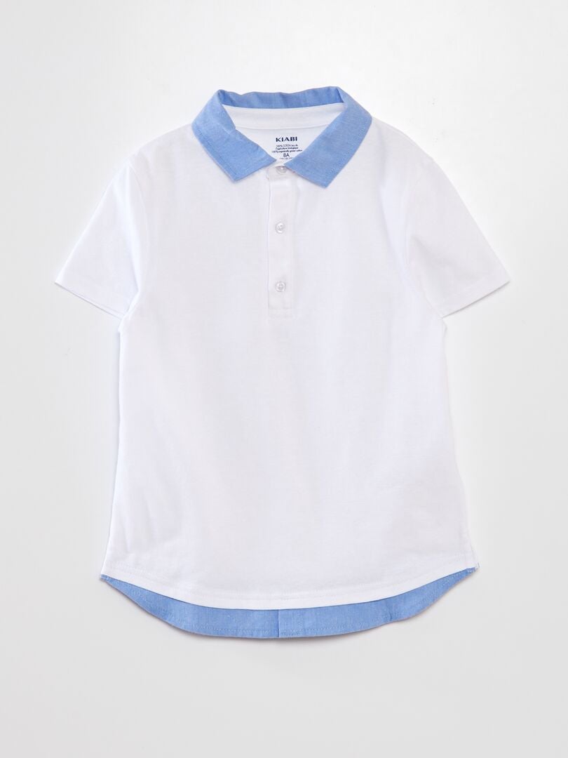 Polo blanco niña kiabi online