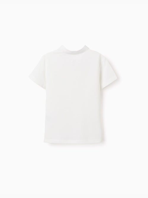 Polo de algodón con cuello mao y bolsillo - Kiabi