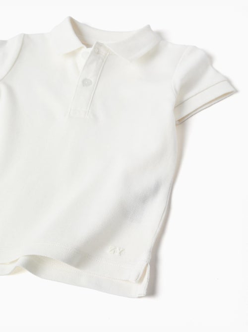 Polo de algodón de manga corta - Kiabi