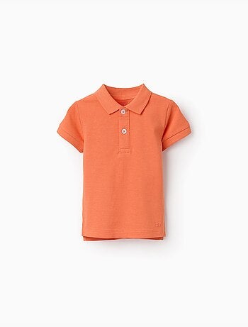 Polo de algodón de manga corta