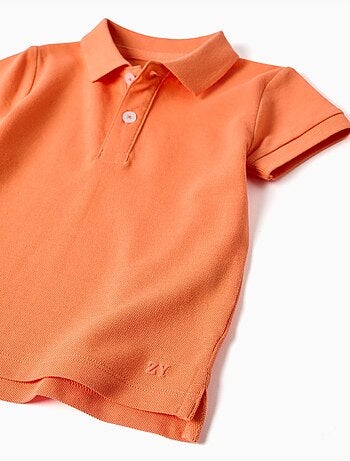 Polo de algodón de manga corta
