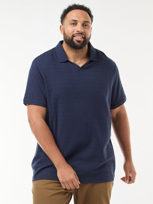 Polo de algodón elástico de manga corta - Kiabi