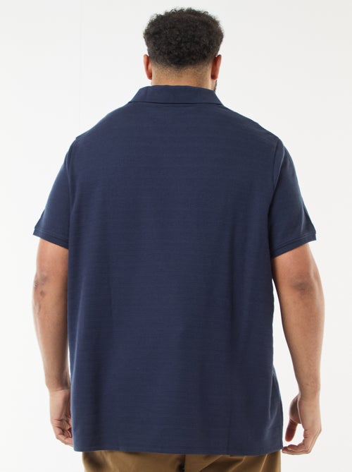 Polo de algodón elástico de manga corta - Kiabi