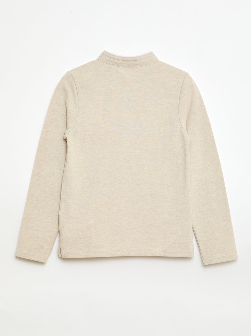 Polo de algodón piqué Beige - Kiabi