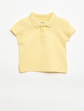 Polo de algodón piqué de manga corta