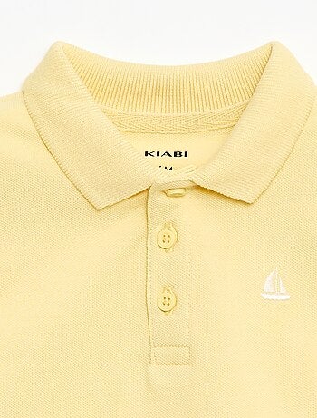 Polo de algodón piqué de manga corta