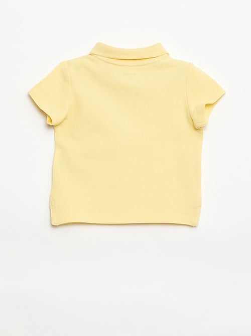 Polo de algodón piqué de manga corta - Kiabi