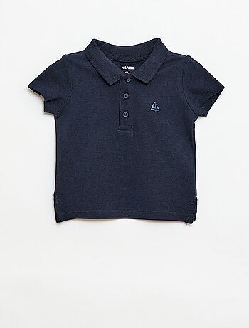 Polo de algodón piqué de manga corta