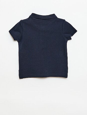 Polo de algodón piqué de manga corta