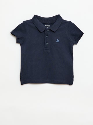 Polo de algodón piqué de manga corta