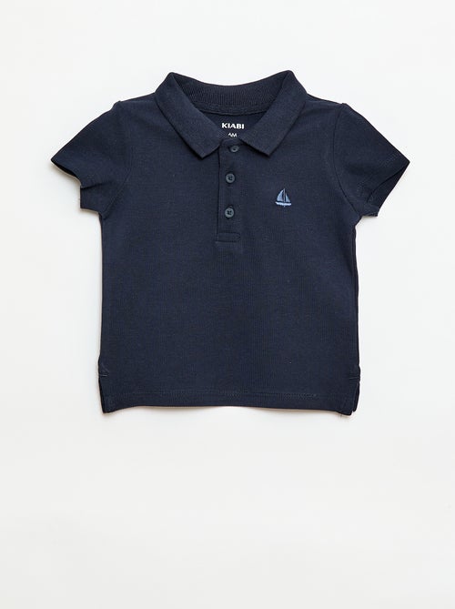 Polo de algodón piqué de manga corta - Kiabi