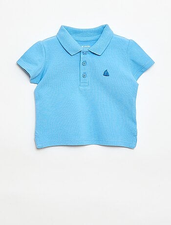 Polo de algodón piqué de manga corta