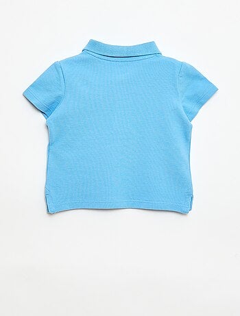 Polo de algodón piqué de manga corta