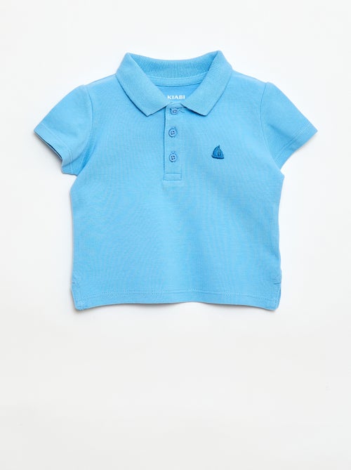 Polo de algodón piqué de manga corta - Kiabi