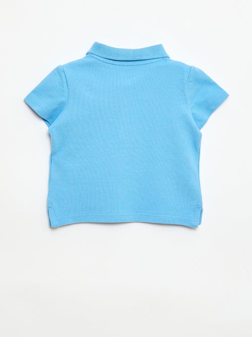 Polo de algodón piqué de manga corta - Kiabi